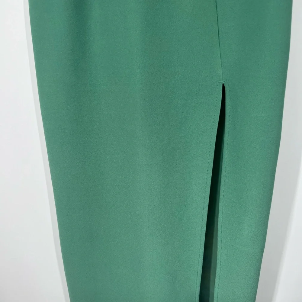 Abercrombie & Fitch Halter Maxi Sheath Dress Slit